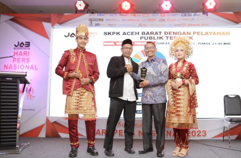Disdukcapil Aceh Barat memperoleh Anugerah JAB AWARD 2023